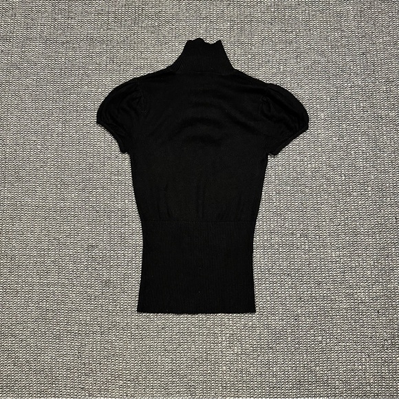 Moda International Black Ruffle Top - Picture 2 of 6